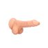RealRock Dong 7 - naturalny, realistyczny dildo z jądrami (17 cm)