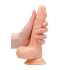 RealRock Dong 7 - naturalny, realistyczny dildo z jądrami (17 cm)