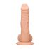 RealRock Dong 8 - realistyczny dildo z jądrami (20cm) - naturalny kolor