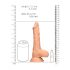 RealRock Dong 8 - realistyczny dildo z jądrami (20cm) - naturalny kolor