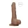 RealRock - dildo realistyczne z jądrami - 25 cm - ciemny odcień