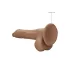 RealRock - dildo realistyczne z jądrami - 25 cm - ciemny odcień