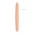 RealRock Double Dong 14 - podwójne dildo (36 cm) - naturalne