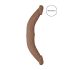 RealRock Double Dong 14 - podwójne dildo (36cm) - ciemny naturalny kolor