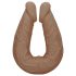 RealRock Double Dong 14 - podwójne dildo (36cm) - ciemny naturalny kolor