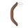 RealRock Double Dong 18 - podwójne dildo (46 cm) - ciemny naturalny kolor