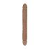 RealRock Double Dong 18 - podwójne dildo (46 cm) - ciemny naturalny kolor
