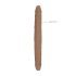 RealRock Double Dong 18 - podwójne dildo (46 cm) - ciemny naturalny kolor