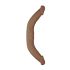 RealRock Double Dong 18 - podwójne dildo (46 cm) - ciemny naturalny kolor
