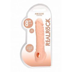   RealRock Penis Sleeve 8 - pochwa na penisa (21 cm) - naturalna