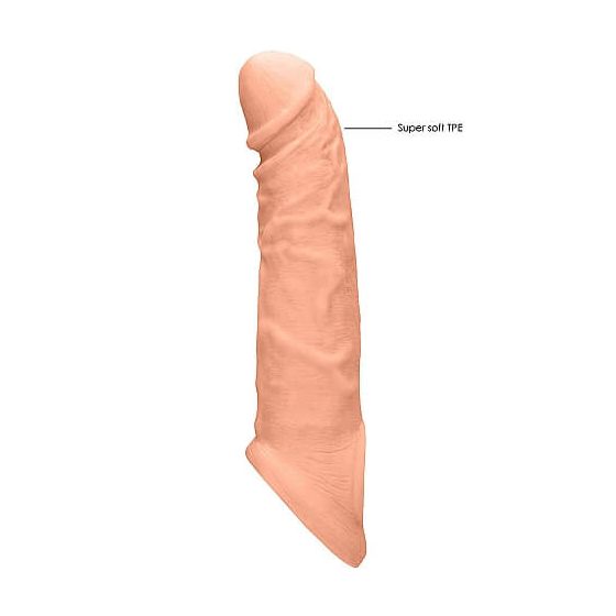 RealRock Penis Sleeve 8 - pochwa na penisa (21 cm) - naturalna
