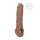 RealRock nakładka na penisa 21cm - ciemny naturalny kolor