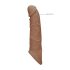 RealRock nakładka na penisa 21cm - ciemny naturalny kolor