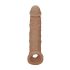 RealRock nakładka na penisa 21cm - ciemny naturalny kolor