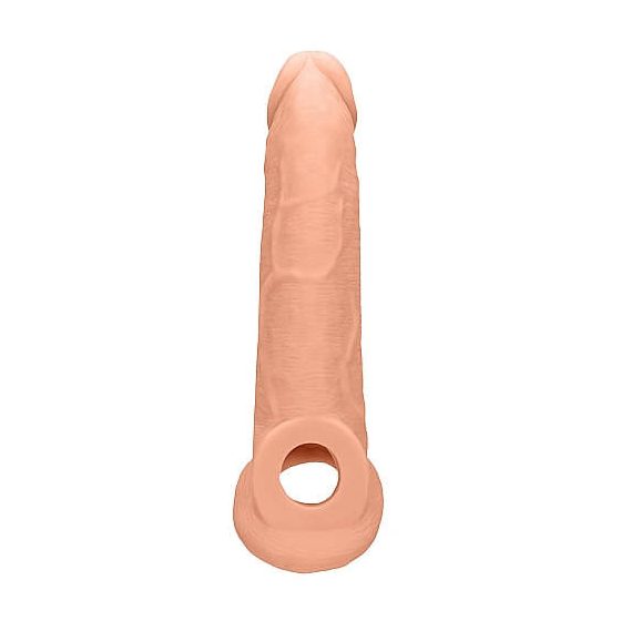 RealRock Penis Sleeve 9 - pochwa na penisa (21,5cm) - naturalna