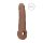 RealRock Rękaw na penisa 9 - nakładka (21,5 cm) - ciemny naturalny