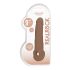 RealRock Rękaw na penisa 9 - nakładka (21,5 cm) - ciemny naturalny