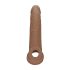 RealRock Rękaw na penisa 9 - nakładka (21,5 cm) - ciemny naturalny