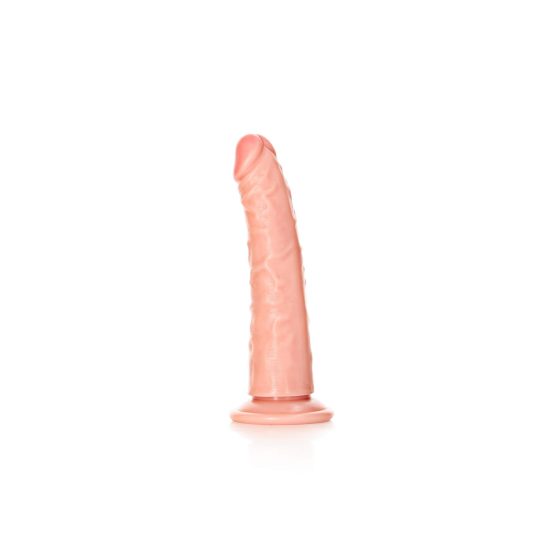 RealRock Slim - lepkie, realistyczne dildo - 15,5 cm (naturalne)
