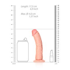   RealRock - realistyczne dildo z zaciskiem - 15,5 cm (naturalne)
