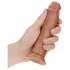 RealRock - realistyczny dildo - 15,5 cm - ciemny odcień skóry
