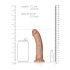 RealRock - realistyczny dildo 15,5 cm (ciemny naturalny)