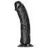RealRock - dildo z przyssawką - realistyczny - 15,5 cm czarny