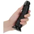 RealRock - dildo z przyssawką - realistyczny - 15,5 cm czarny