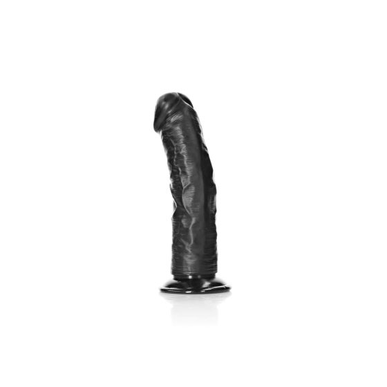 RealRock - realistyczne dildo z zaciskiem - 15,5 cm (czarne)