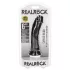 RealRock - dildo z przyssawką - realistyczny - 15,5 cm czarny