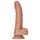 RealRock - sztuczny członek z jądrami, przyssawka - 15,5 cm (ciemna karnacja)