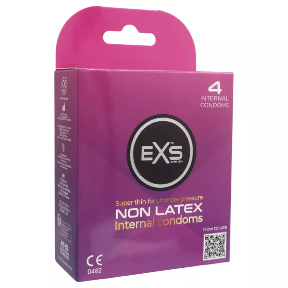 EXS Internal Condom - bezlateksowa prezerwatywa dla kobiet (4 szt.)