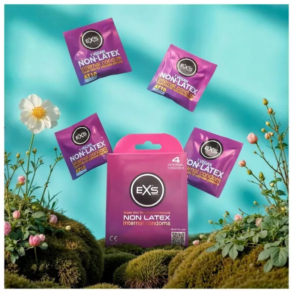 EXS Internal Condom - bezlateksowa prezerwatywa dla kobiet (4 szt.)
