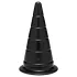 Doc Johnson TitanMen Anal Stretcher - stożkowy analny plug rozpychający (czarny) - 15 cm
