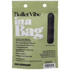   Doc Johnson Bullet Vibe - zasilany bateryjnie, wodoodporny wibrator prętowy (czarny)