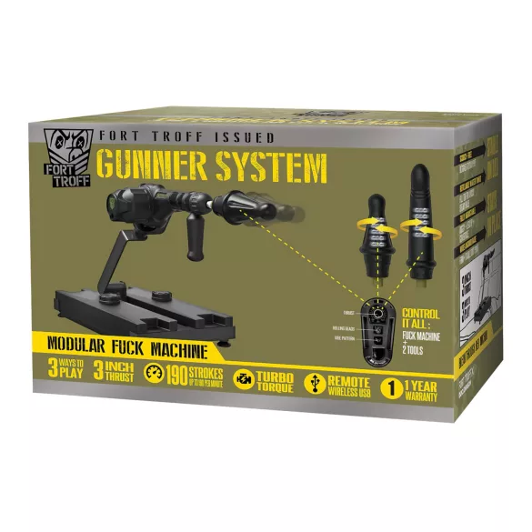 Doc Johnson Gunner System - maszyna do seksu - czarny
