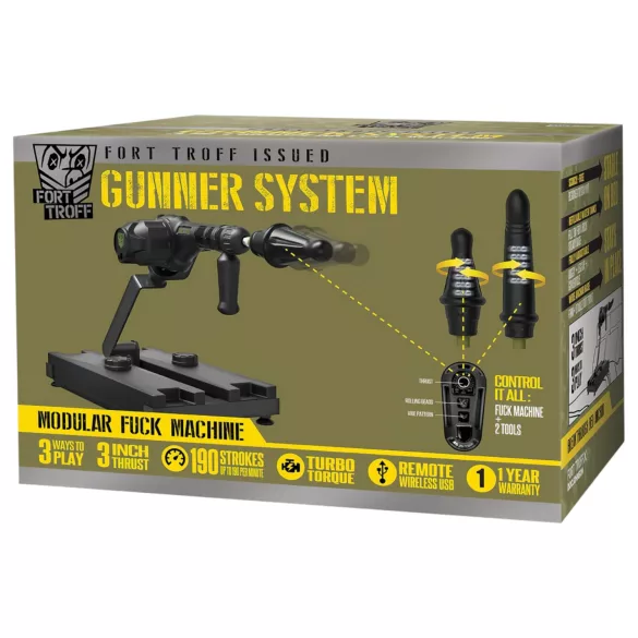 Doc Johnson Gunner System - maszyna do seksu - czarny