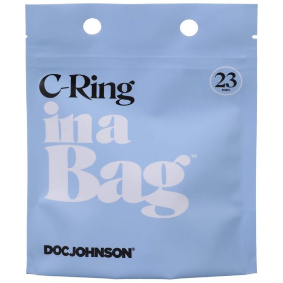 Doc Johnson C-Ring - silikonowy pierścień na penisa (czarny)