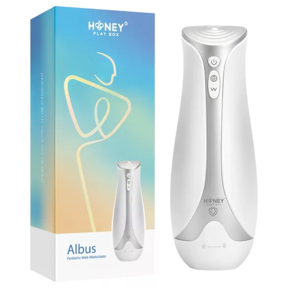 Honey Play Box Albus - masturbator pulsujący zaciskający wibrujący - biały