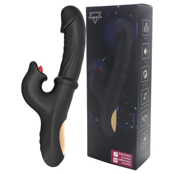 Wilson - pulsujący wibrator z ramieniem do łechtaczki (czarny)