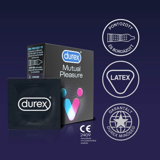 Durex Mutual Pleasure - prezerwatywa (3db)