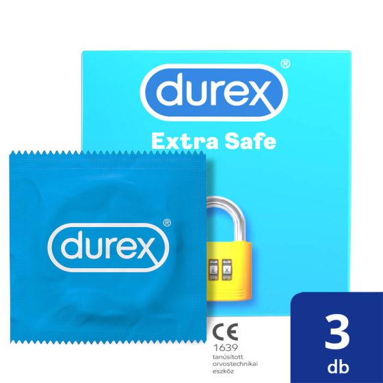 Durex extra safe - bezpieczna prezerwatywa (3db)