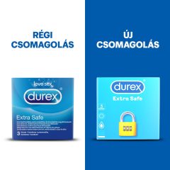 Durex extra safe - bezpieczna prezerwatywa (3db)