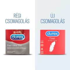   Durex Feel Ultra Thin - ultra realistyczne prezerwatywy (3 sztuki)