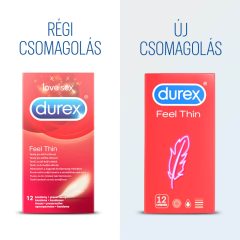   Durex Feel Thin - realistyczne w dotyku prezerwatywy (12 sztuk)
