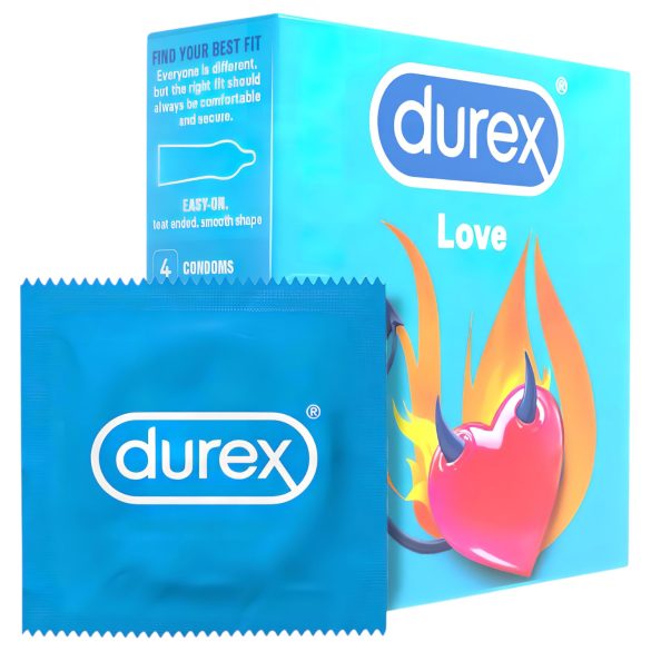 Durex prezerwatywy Love - Easy-on prezerwatywy (4 szt.)