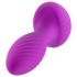 Oh My Gem – wibrujący analny plug z kryształem (fioletowy)
