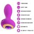 Oh My Gem – wibrujący analny plug z kryształem (fioletowy)