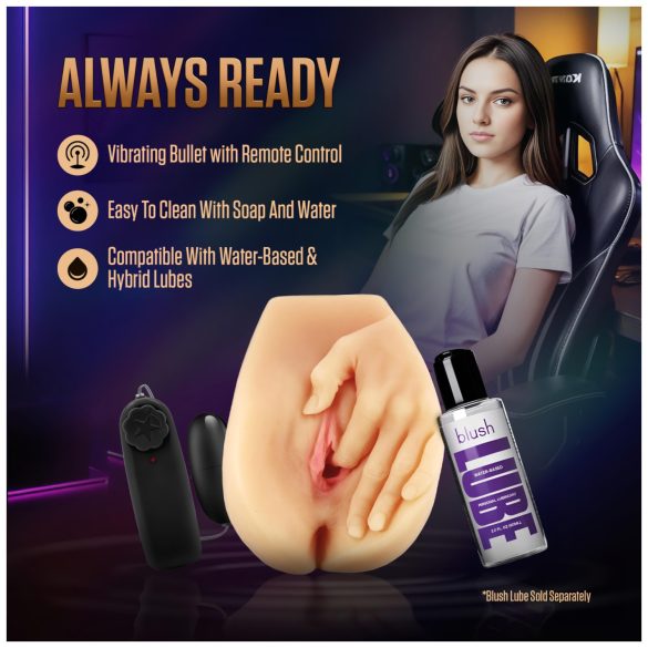 Enlust Selena - wibrująca sztuczna cipka ze zdjęciami AI (naturalna)