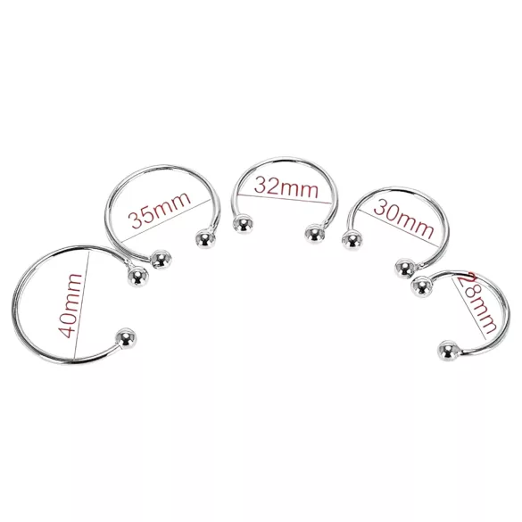 Stalowy pierścień na żołądź - opóźnia wytrysk (28 mm)